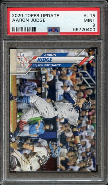 2020 TOPPS UPDATE U15 AARON JUDGE PSA MINT 9