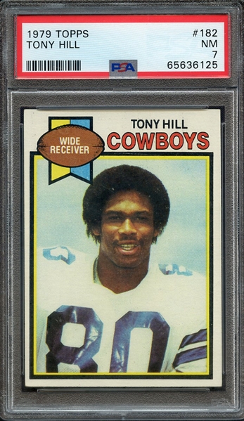 1979 TOPPS 182 TONY HILL PSA NM 7