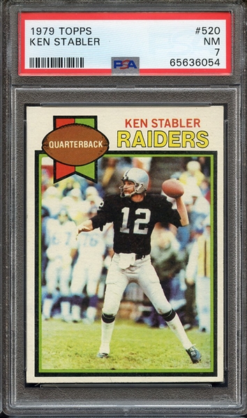 1979 TOPPS 520 KEN STABLER PSA NM 7