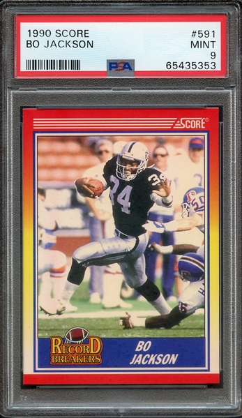 1990 SCORE 591 BO JACKSON PSA MINT 9