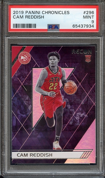 2019 PANINI CHRONICLES 296 CAM REDDISH PSA MINT 9