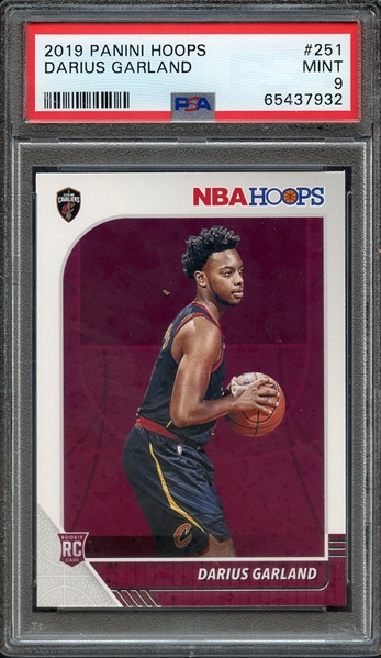 2019 PANINI HOOPS 251 DARIUS GARLAND PSA MINT 9