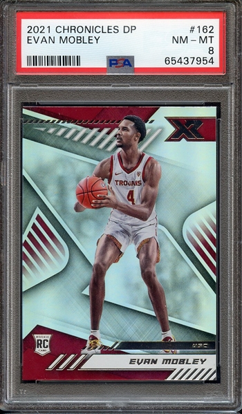 2021 PANINI CHRONICLES DRAFT PICKS 162 EVAN MOBLEY PSA NM-MT 8