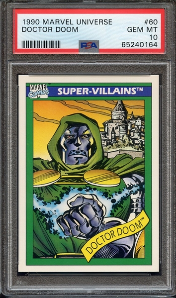 1990 MARVEL UNIVERSE 60 DOCTOR DOOM PSA GEM MT 10