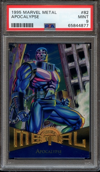 1995 MARVEL METAL 82 APOCALYPSE PSA MINT 9