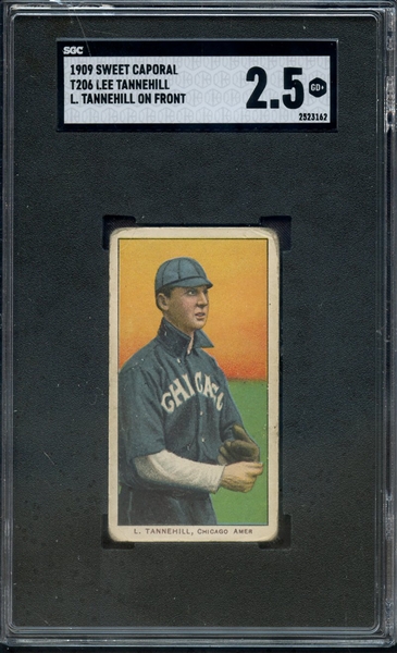 1910 PIEDMONT CIGARETTES T206 LEE TANNEHILL SGC GOOD+ 2.5