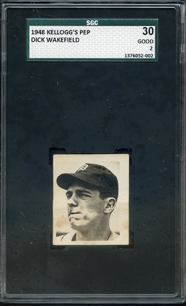 1948 KELLOGG'S PEP DICK WAKEFIELD SGC GOOD 30 / 2