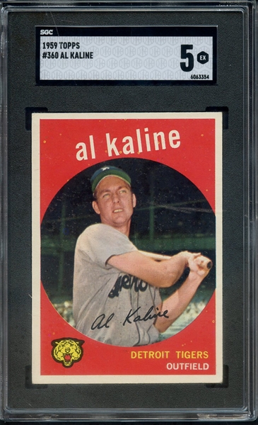 1959 TOPPS 360 AL KALINE SGC EX 5