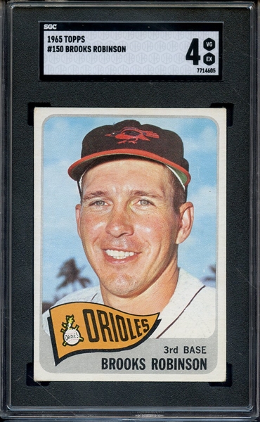 1965 TOPPS 150 BROOKS ROBINSON SGC VG-EX 4