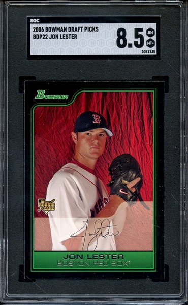 2006 BOWMAN DRAFT PICKS BDP22 JON LESTER SGC NM-MT+ 8.5