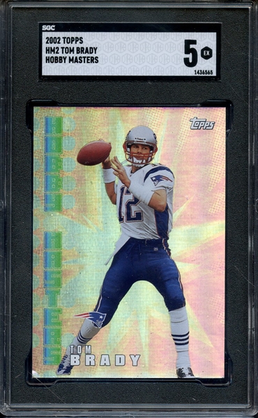 2002 TOPPS HM2 HOBBY MASTERS TOM BRADY SGC EX 5