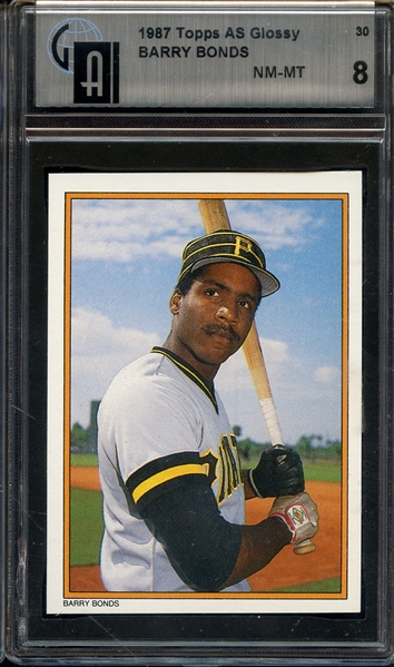 1987 TOPPS ALL STAR GLOSSY 30 BARRY BONDS GAI NM-MT 8