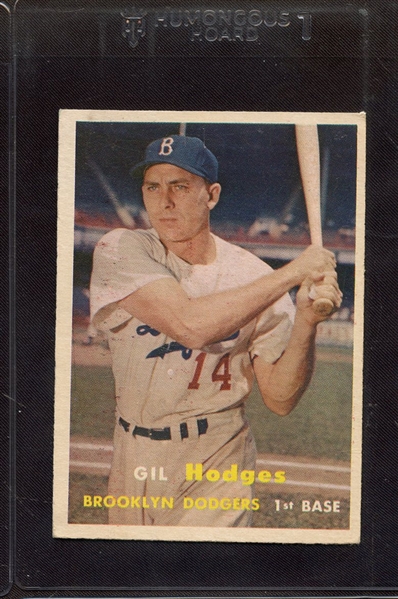 1957 TOPPS 80 GIL HODGES GOOD