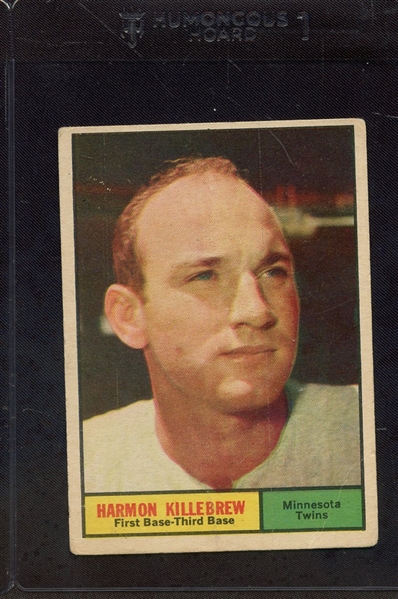 1961 TOPPS 80 HARMON KILLEBREW POOR