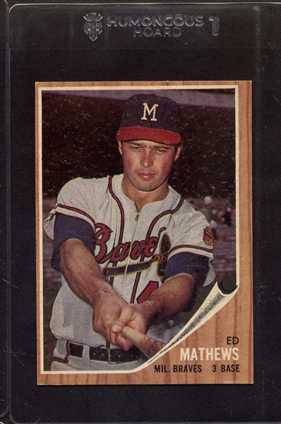 1962 TOPPS 30 ED MATHEWS EX