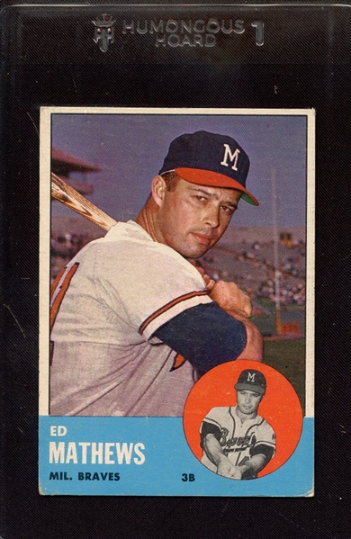 1963 TOPPS 275 ED MATHEWS VG