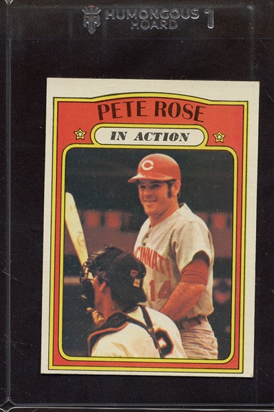 1972 TOPPS 560 PETE ROSE IN ACTION EX