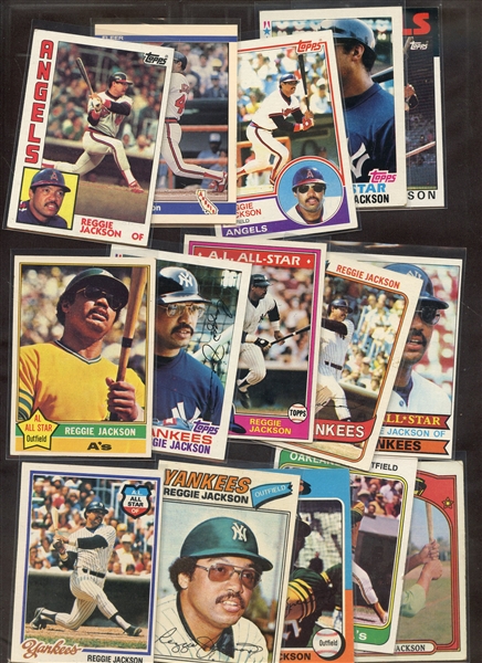 (15) DIFFERENT REGGIE JACKSON CARDS