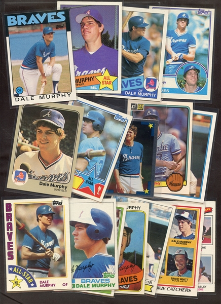 (16) DIFFERENT DALE MURPHY CARDS INC ROOKIE