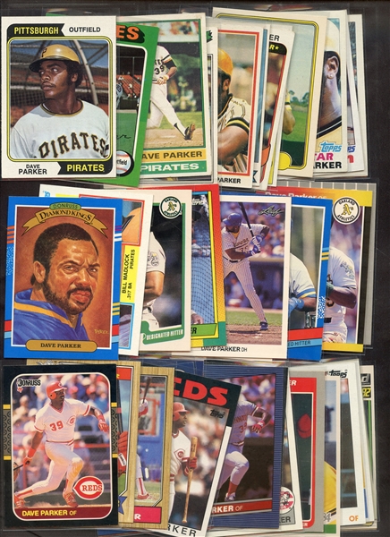 (36) DIFFERENT DAVE PARKER CARDS INC ROOKIE