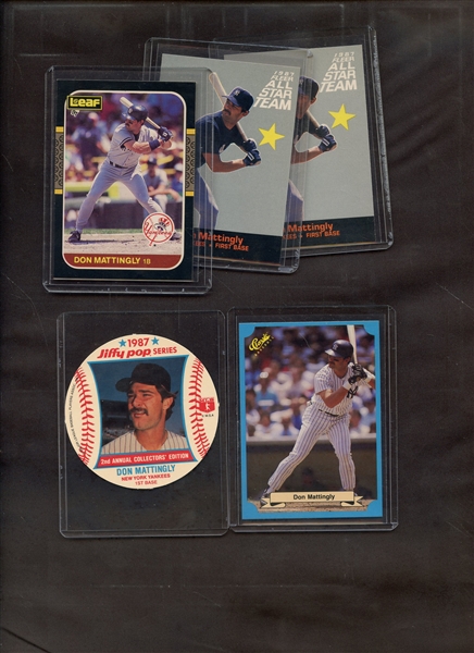 (5) 1987 DON MATTINGLY LOT NM TO NM-MT