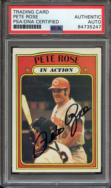 1972 TOPPS 560 SIGNED PETE ROSE PSA/DNA AUTO AUTHENTIC