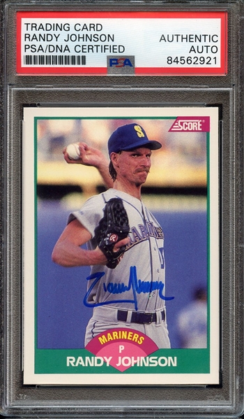 1989 SCORE TRADED 77T SIGNED RANDY JOHNSON PSA/DNA AUTO AUTHENTIC