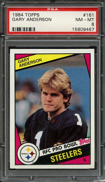 1984 TOPPS 161 GARY ANDERSON PSA NM-MT 8