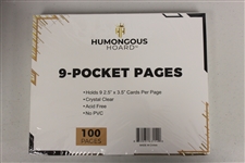 (1000) Humongous Hoard 9 Pocket Pages - Case (10 Boxes)