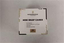 (20) Humongous Hoard Mini Snap Card Holders 35Pt Stackable UV Protection Box