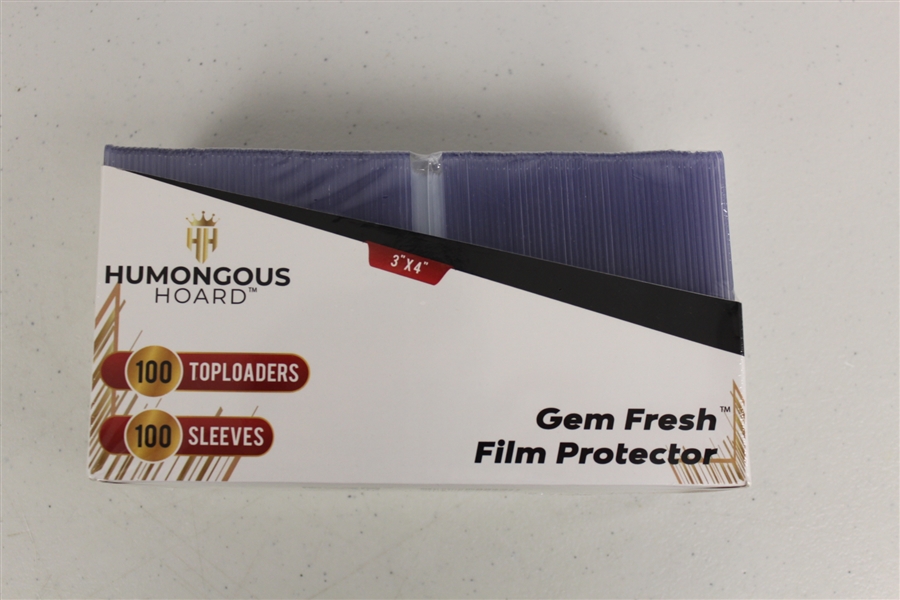 (100) Humongous Hoard Eternal Connection Gem Fresh Top Loader Soft Sleeve Combo 