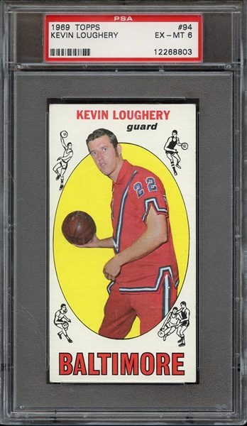 1969 TOPPS 94 KEVIN LOUGHERY PSA EX-MT 6