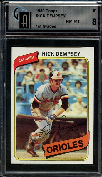 1980 TOPPS 91 RICK DEMPSEY GAI NM-MT 8