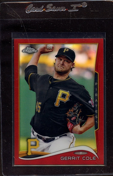 2014 TOPPS CHROME RED REFRACTOR GERRIT COLE 12/25
