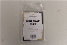 (10) Humongous Hoard Mini Snap Card Holders 35Pt Stackable UV Protection