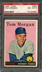 1958 TOPPS 365 TOM MORGAN PSA NM-MT 8