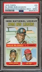 1970 TOPPS 65 NL HOME RUN LEADERS W.McCOVEY/H.AARON/L.MAY PSA VG 3 (MK)