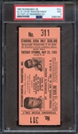 1965 BOXING-FULL FULL ALI VS. LISTON ALI 1ST ROUND KO/ORANGE VAR. PSA MINT 9