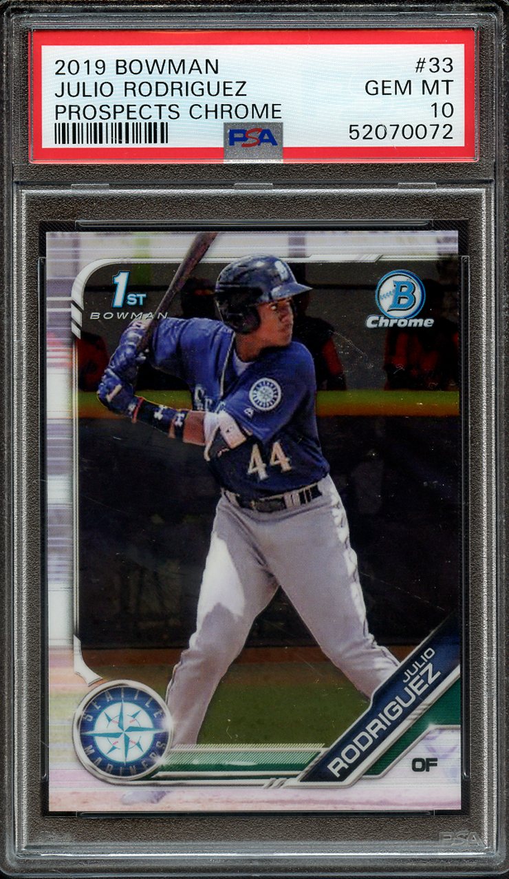 Lot Detail 2019 BOWMAN PROSPECTS CHROME 33 JULIO RODRIGUEZ PROSPECTS