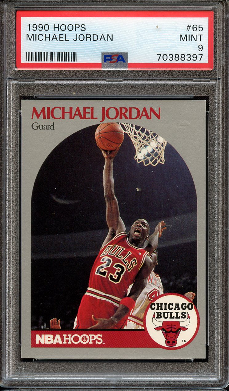 Lot Detail - 1990 HOOPS 65 MICHAEL JORDAN PSA MINT 9