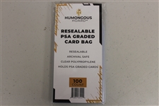 (100) Humongous Hoard Resealable PSA Graded Card Bags - 1 Pack of 100