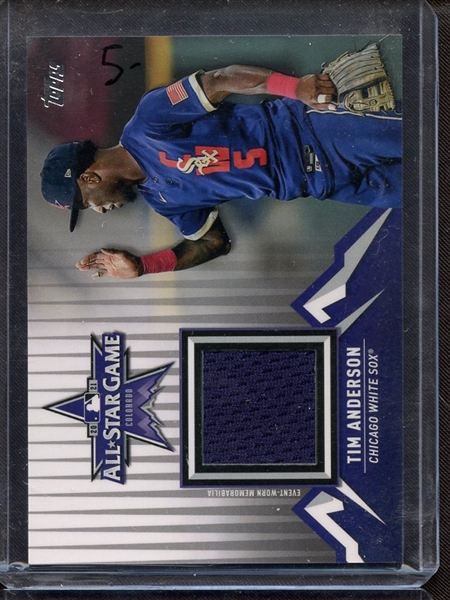 2021 TOPPS ALL STAR GAME TIM ANDERSON EVENT WORN JERSEY