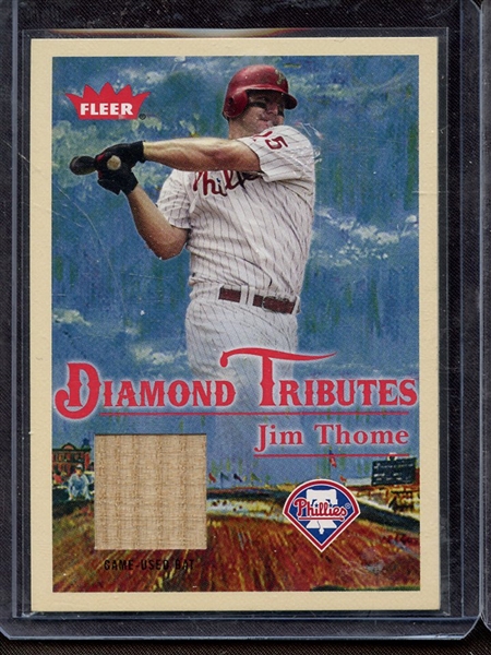 2005 FLEER DIAMOND TRIBUTES JIM THOME GAME USED BAT