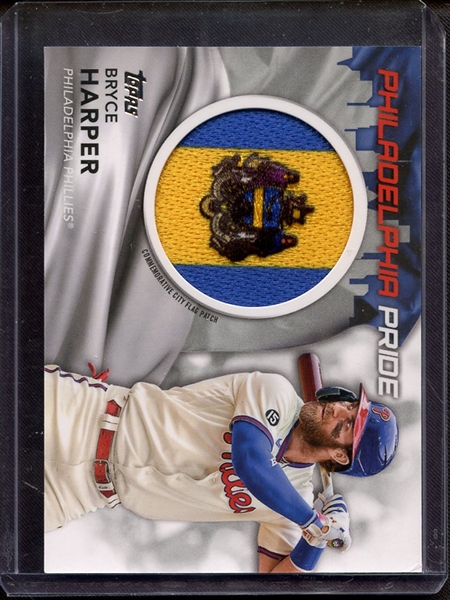 2022 TOPPS BRYCE HARPER COMMEMORATIVE CITY FLAG PATCH