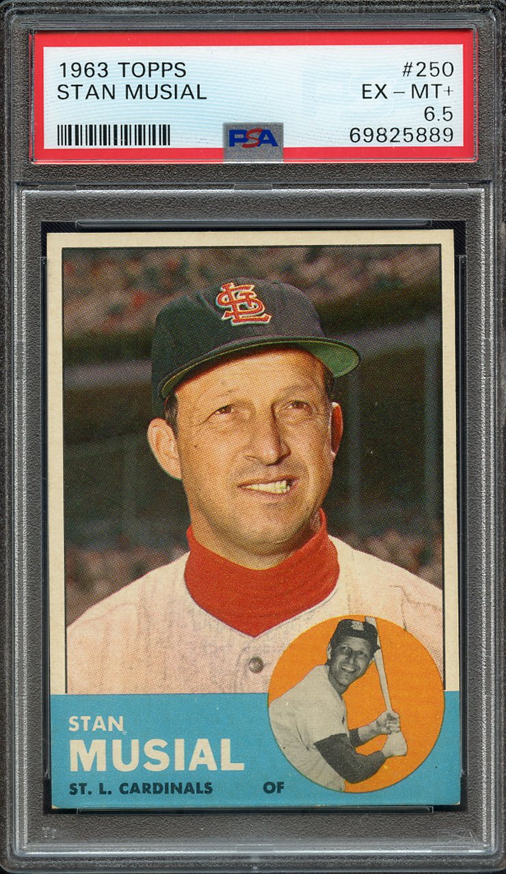 Lot Detail 1963 TOPPS 250 STAN MUSIAL PSA EXMT+ 6.5