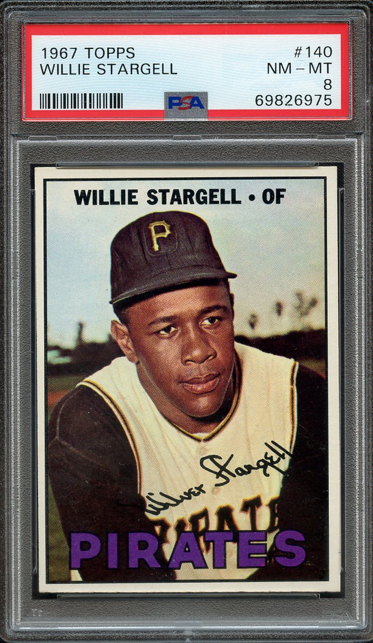 Lot Detail - 1967 TOPPS 140 WILLIE STARGELL PSA NM-MT 8