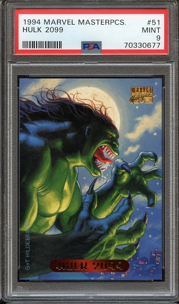 1994 MARVEL MASTERPIECES 51 HULK 2099 PSA MINT 9