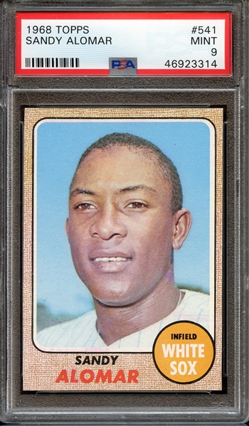 1968 TOPPS 541 SANDY ALOMAR PSA MINT 9