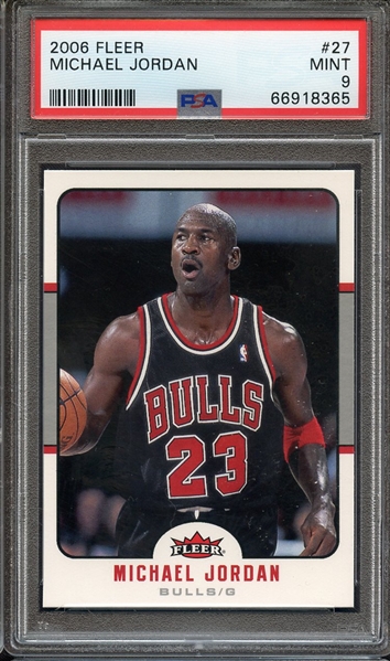 2006 FLEER 27 MICHAEL JORDAN PSA MINT 9