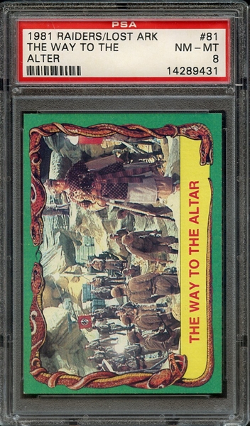 1981 RAIDERS OF THE LOST ARK 81 THE WAY TO THE ALTAR PSA NM-MT 8